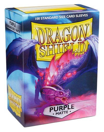 Dragon Shield Matte Sleeves Purple (100-Pack) (Dragon Shield) New