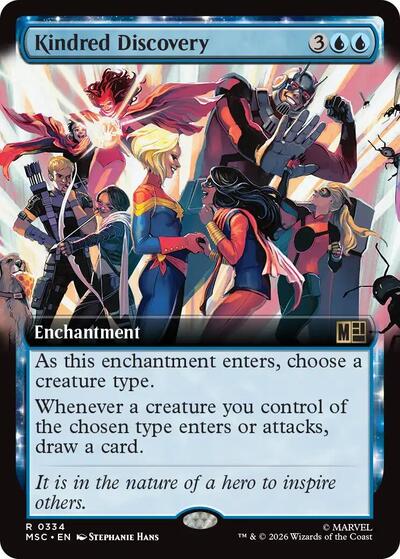 Kindred Discovery (Extended Art) (Commander: Marvel Super Heroes) Near Mint