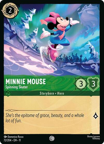 Minnie Mouse - Spinning Skater (Winterspell) Near Mint Cold Foil