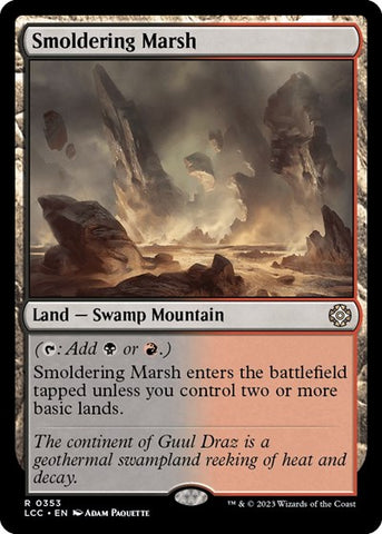 Smoldering Marsh (Commander: The Lost Caverns of Ixalan) Near Mint