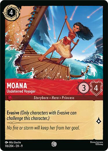 Moana - Undeterred Voyager (Fabled) Near Mint Cold Foil