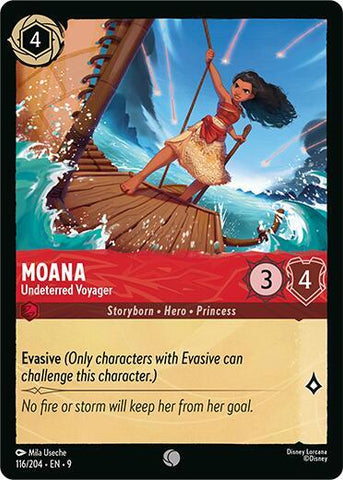 Moana - Undeterred Voyager (Fabled) Near Mint Cold Foil