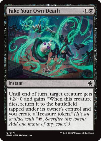 Fake Your Own Death (Foundations) Near Mint Foil