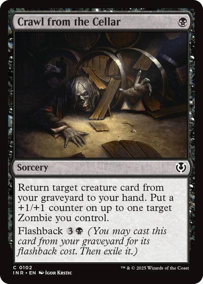 Crawl from the Cellar (Innistrad Remastered) Light Play Foil