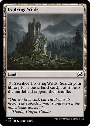 Evolving Wilds (Commander: March of the Machine) Near Mint
