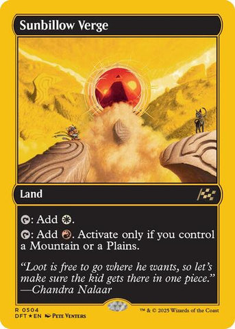 Sunbillow Verge (First-Place Foil) (Aetherdrift) Near Mint Foil
