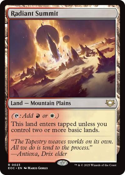 Radiant Summit (Commander: Edge of Eternities) Near Mint