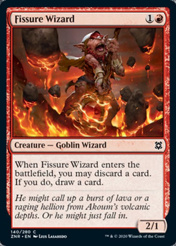 Fissure Wizard (Zendikar Rising) Near Mint Foil