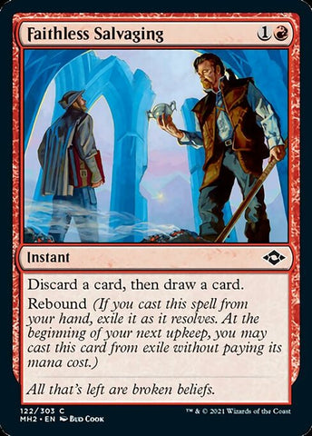 Faithless Salvaging (Modern Horizons 2) Near Mint Foil