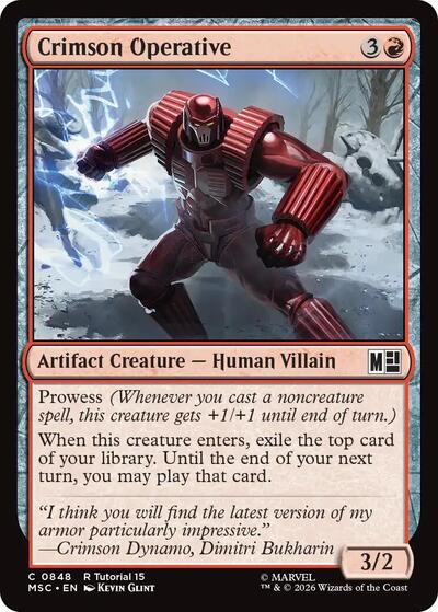 Crimson Operative (Commander: Marvel Super Heroes) Near Mint