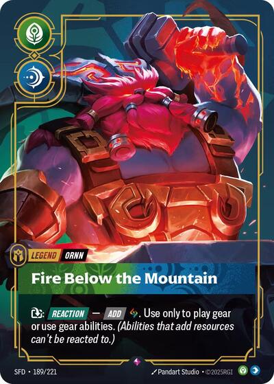 Ornn Fire Below the Mountain (Spiritforged) Near Mint Foil