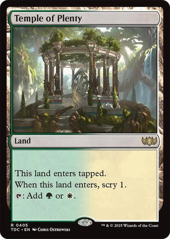 Temple of Plenty (Commander: Tarkir: Dragonstorm) Near Mint