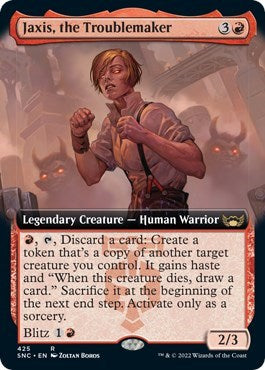 Jaxis, the Troublemaker (Extended Art) (Streets of New Capenna) Near Mint Foil