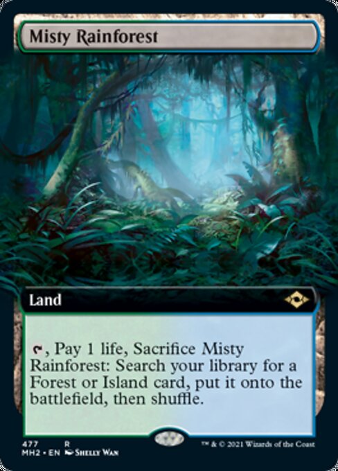 Misty Rainforest (Extended Art) (Modern Horizons 2) Near Mint Foil