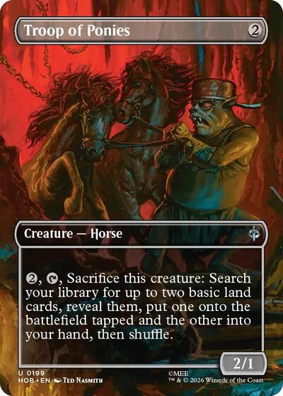 Troop of Ponies (Borderless) (The Hobbit) Near Mint