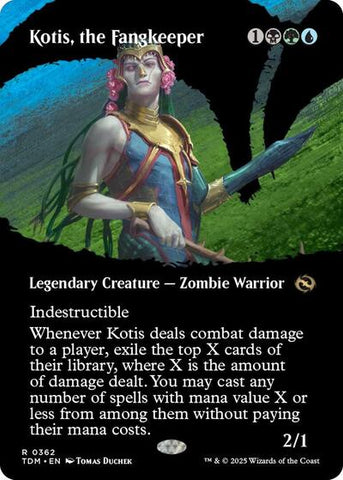 Kotis, the Fangkeeper (Borderless) (Tarkir: Dragonstorm) Near Mint Foil