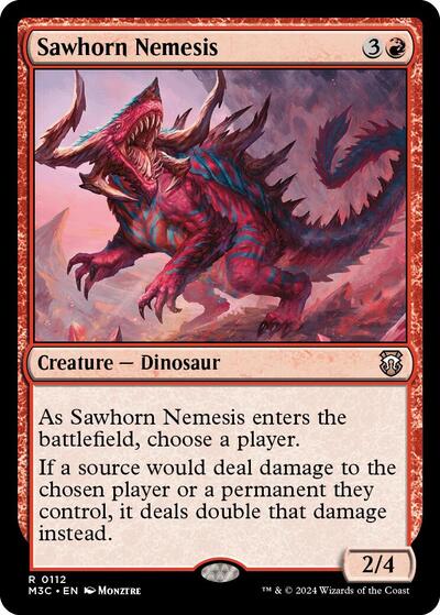 Sawhorn Nemesis (Commander: Modern Horizons 3) Near Mint
