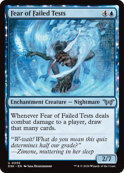 Fear of Failed Tests (Duskmourn: House of Horror) Near Mint Foil