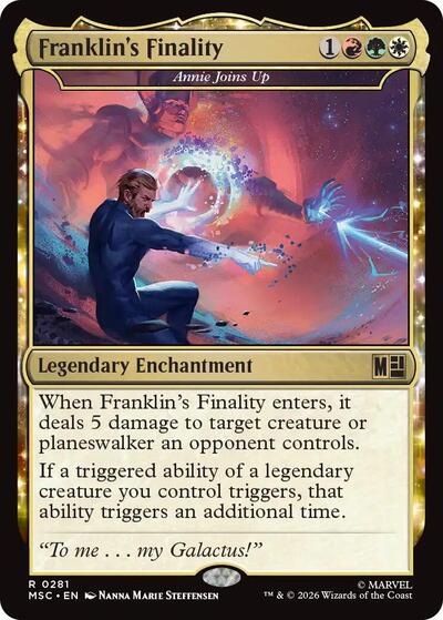 Franklin's Finality - Annie Joins Up (Surge Foil) (Commander: Marvel Super Heroes) Near Mint Foil