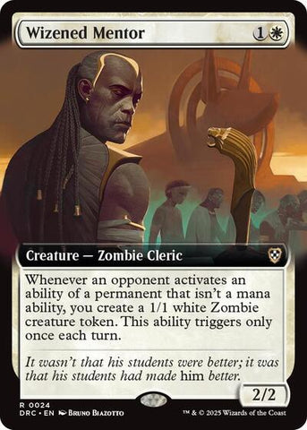 Wizened Mentor (Extended Art) (Commander: Aetherdrift) Near Mint