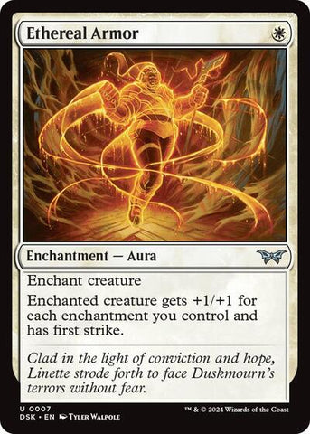 Ethereal Armor (Duskmourn: House of Horror) Near Mint Foil