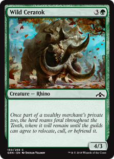 Wild Ceratok (Guilds of Ravnica) Near Mint Foil