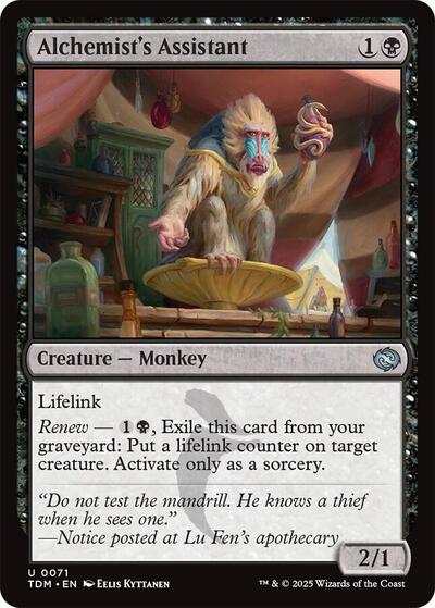 Alchemist's Assistant (Tarkir: Dragonstorm) Light Play Foil