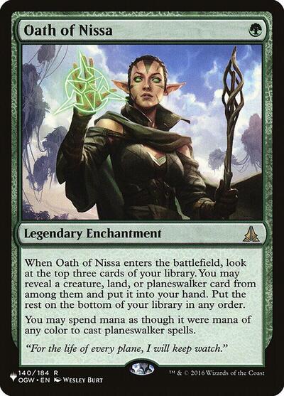 Oath of Nissa (The List) Near Mint