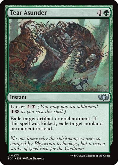 Tear Asunder (Commander: Tarkir: Dragonstorm) Near Mint