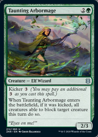Taunting Arbormage (Zendikar Rising) Near Mint Foil