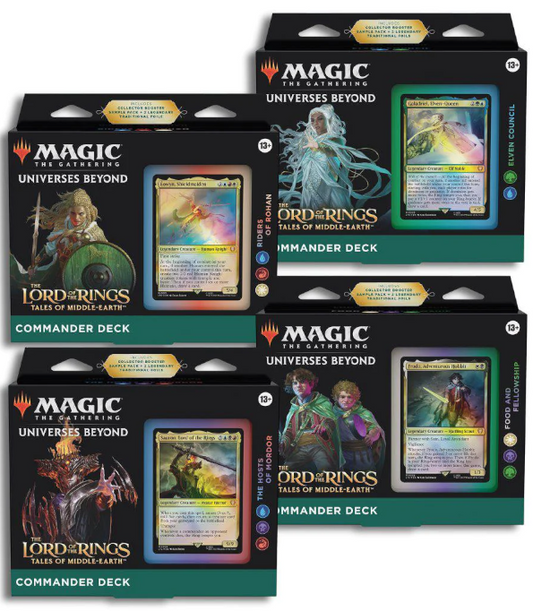The Lord of the Rings: Tales of Middle-earth Commander Decks (Set of 4)