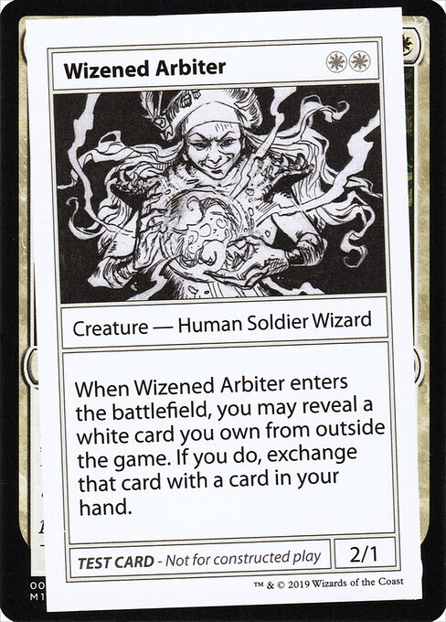 Wizened Arbiter (No PW Symbol) (Mystery Booster Test Print 2021) Near Mint