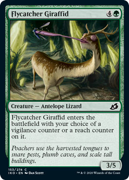 Flycatcher Giraffid (Ikoria: Lair of Behemoths) Near Mint Foil
