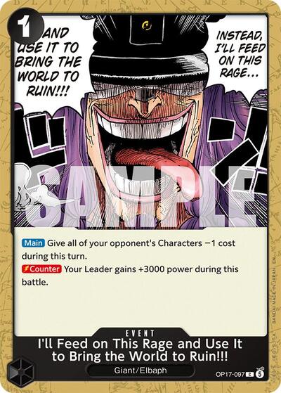 I'll Feed on This Rage and Use It to Bring the World to Ruin!!! (The World's Strongest Warriors) Near Mint