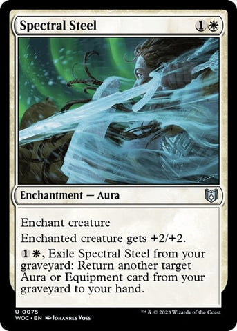 Spectral Steel (Commander: Wilds of Eldraine) Near Mint