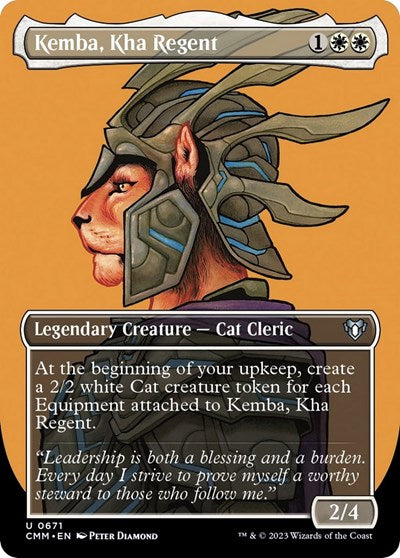 Kemba, Kha Regent (Borderless) (Commander Masters) Light Play Foil