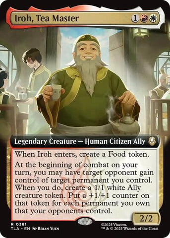 Iroh, Tea Master (Extended Art) (Avatar: The Last Airbender) Near Mint Foil