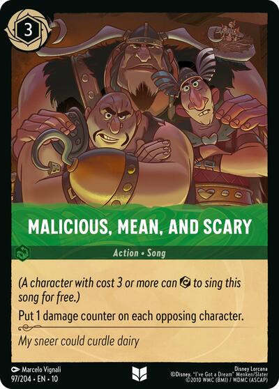 Malicious, Mean, and Scary (Whispers in the Well) Near Mint