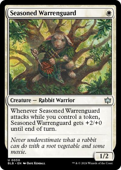 Seasoned Warrenguard (Bloomburrow) Near Mint Foil