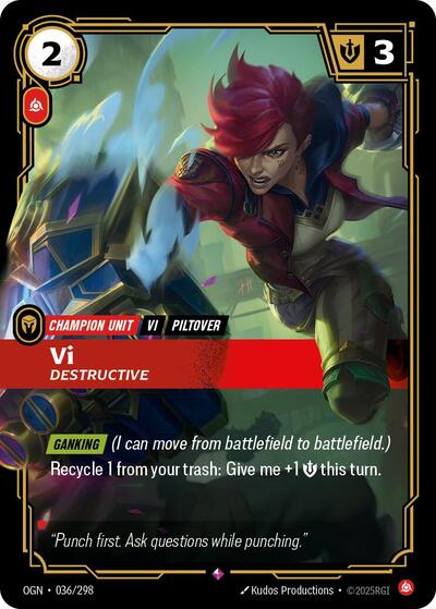 Vi Destructive (Origins) Near Mint Foil