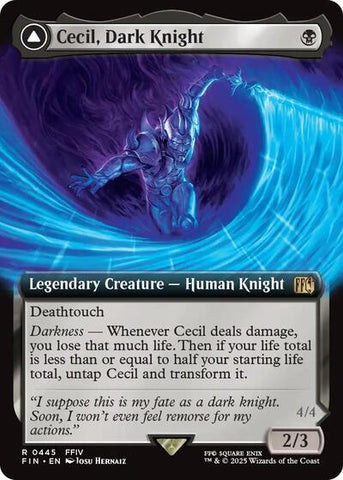 Cecil, Dark Knight / Cecil, Redeemed Paladin (Extended Art) (Universes Beyond: FINAL FANTASY) Near Mint