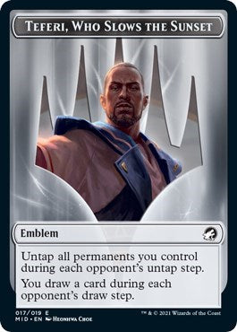 Emblem - Teferi, Who Slows the Sunset (Innistrad: Midnight Hunt) Near Mint