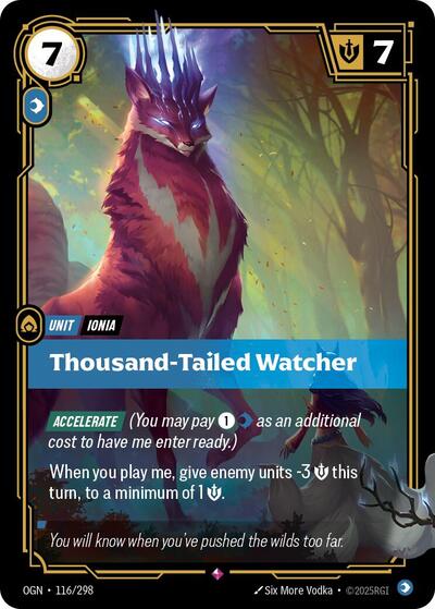 Thousand-Tailed Watcher (Origins) Near Mint Foil