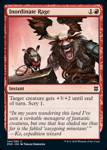 Inordinate Rage (Zendikar Rising) Near Mint Foil