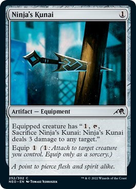 Ninja's Kunai (Kamigawa: Neon Dynasty) Near Mint Foil