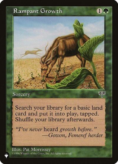 Rampant Growth (MIR) (The List) Near Mint