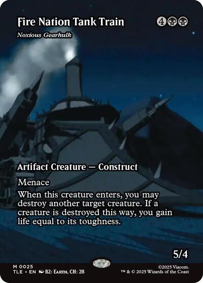 Fire Nation Tank Train - Noxious Gearhulk (Borderless) (Avatar: The Last Airbender: Eternal-Legal) Near Mint Foil