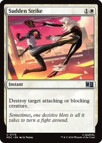 Sudden Strike (Commander: Marvel Super Heroes) Near Mint Foil