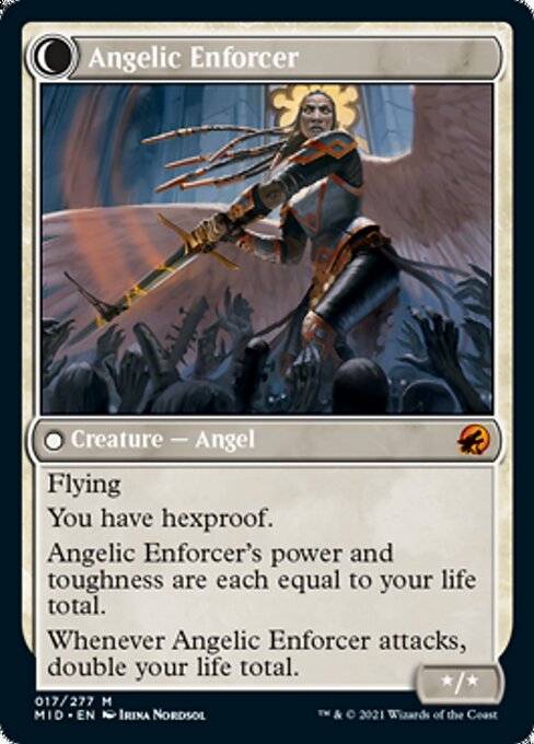 Enduring Angel / Angelic Enforcer (Innistrad: Midnight Hunt) Near Mint