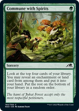 Commune with Spirits (Kamigawa: Neon Dynasty) Near Mint Foil